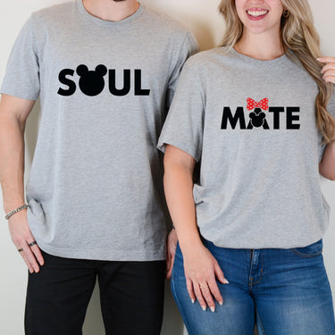 Soulmate Bowtie Matching T-Shirts For Couples